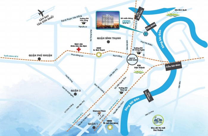 Cho thuê căn hộ chung cư Soho Premier 