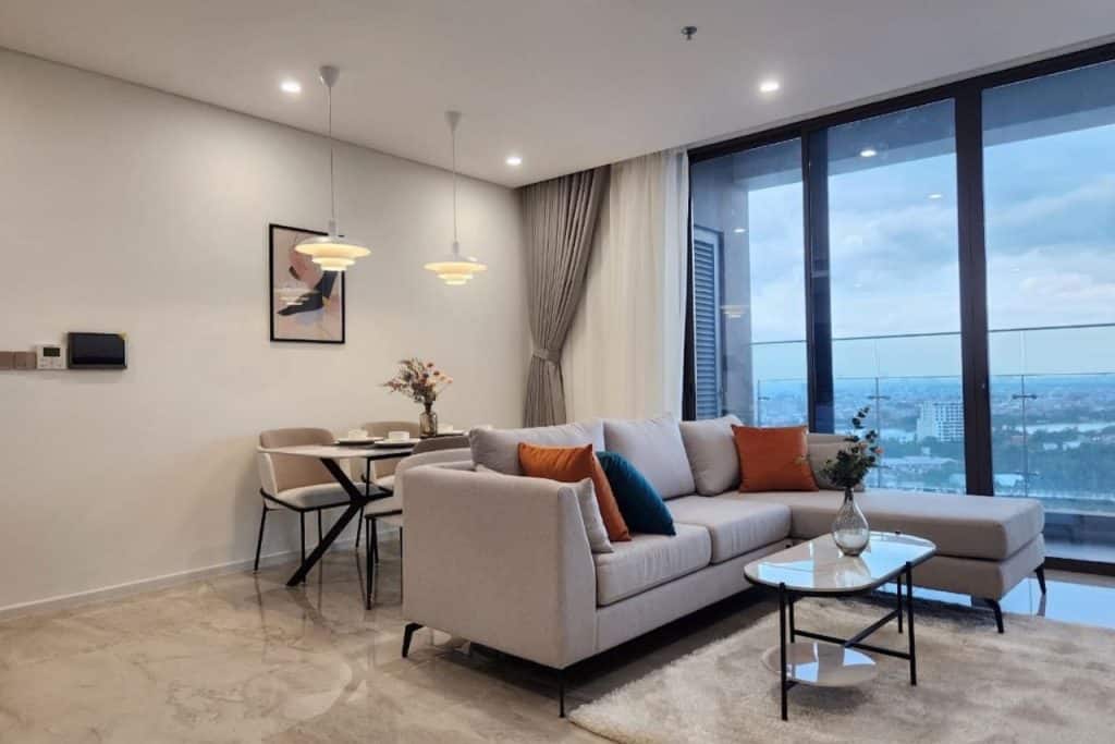 Cho thuê 2 phòng ngủ Thảo Điền Green – nội thất đẹp, tầng trung