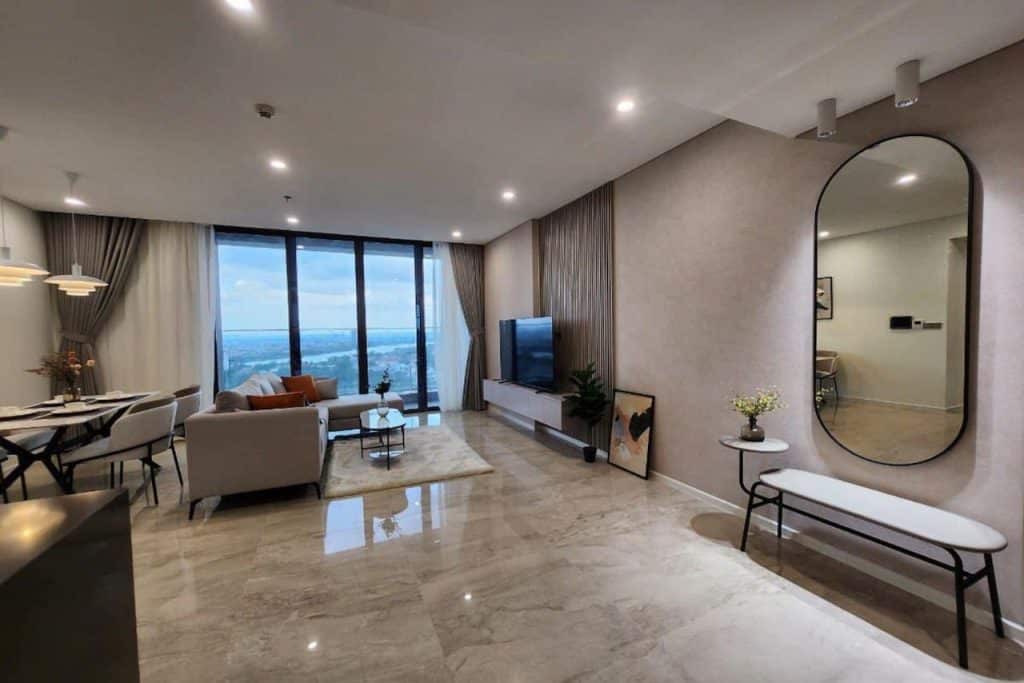 Cho thuê 2 phòng ngủ Thảo Điền Green – nội thất đẹp, tầng trung