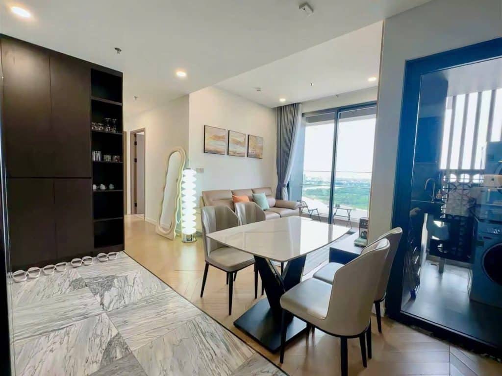 Cho thuê căn hộ 2 phòng ngủ Lumiere Riverside – Tầng trung, view sông