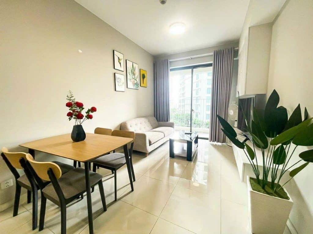 Cho thuê 2 phòng ngủ Tòa A Masteri An Phú – nội thất đầy đủ, tầng trung