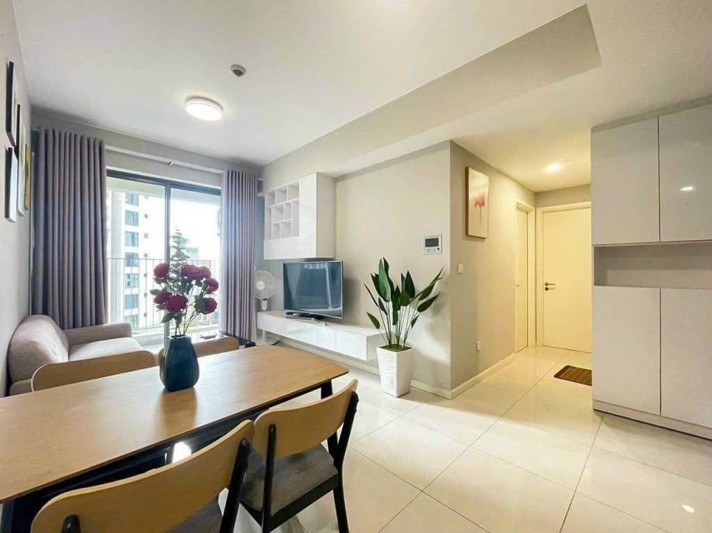 Cho thuê 2 phòng ngủ Tòa A Masteri An Phú – nội thất đầy đủ, tầng trung