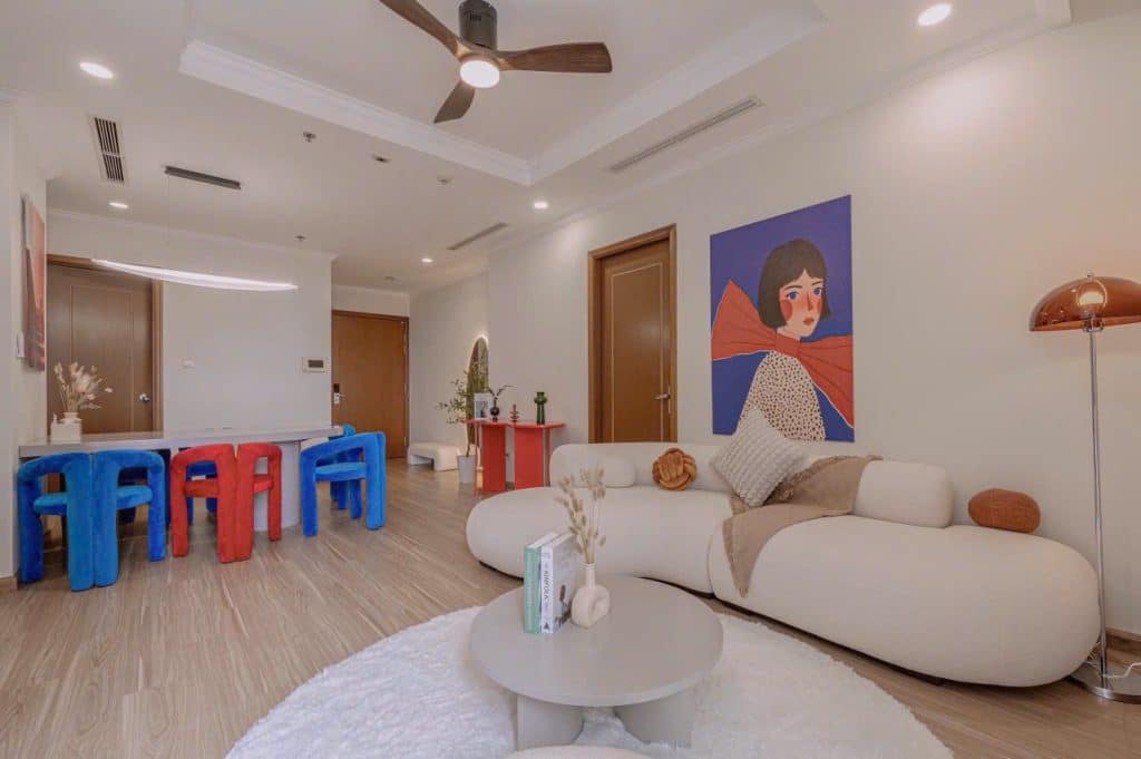 Cho thuê căn hộ Landmark Vinhomes Central Park 2 phòng ngủ – FUll Nội thất, Tầng trung