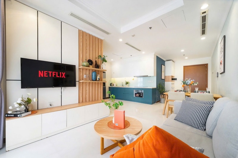 Cho thuê căn hộ 2 phòng ngủ Landmark Vinhomes Central Park – Full nội thất, View Thoáng