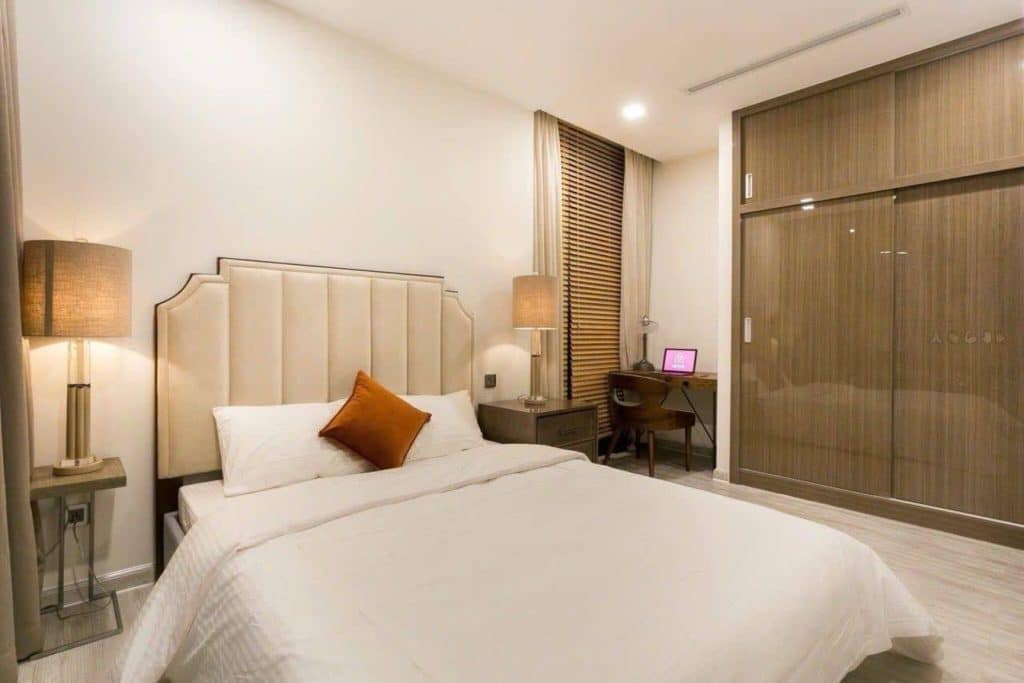 Cho thuê căn 3 phòng ngủ Vinhomes Ba Son – View Sông, Full nội thất